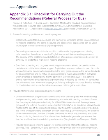Appendix 3.1 - Checklist for Carrying Out the Recommendations (Referral Process for ELs)_Page_1