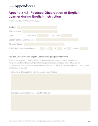 Appendix 4.7- Focused Observation of English Learner during English Instruction_Page_1